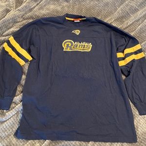 GC NFL Rams Football long sleeve shirt SzXL